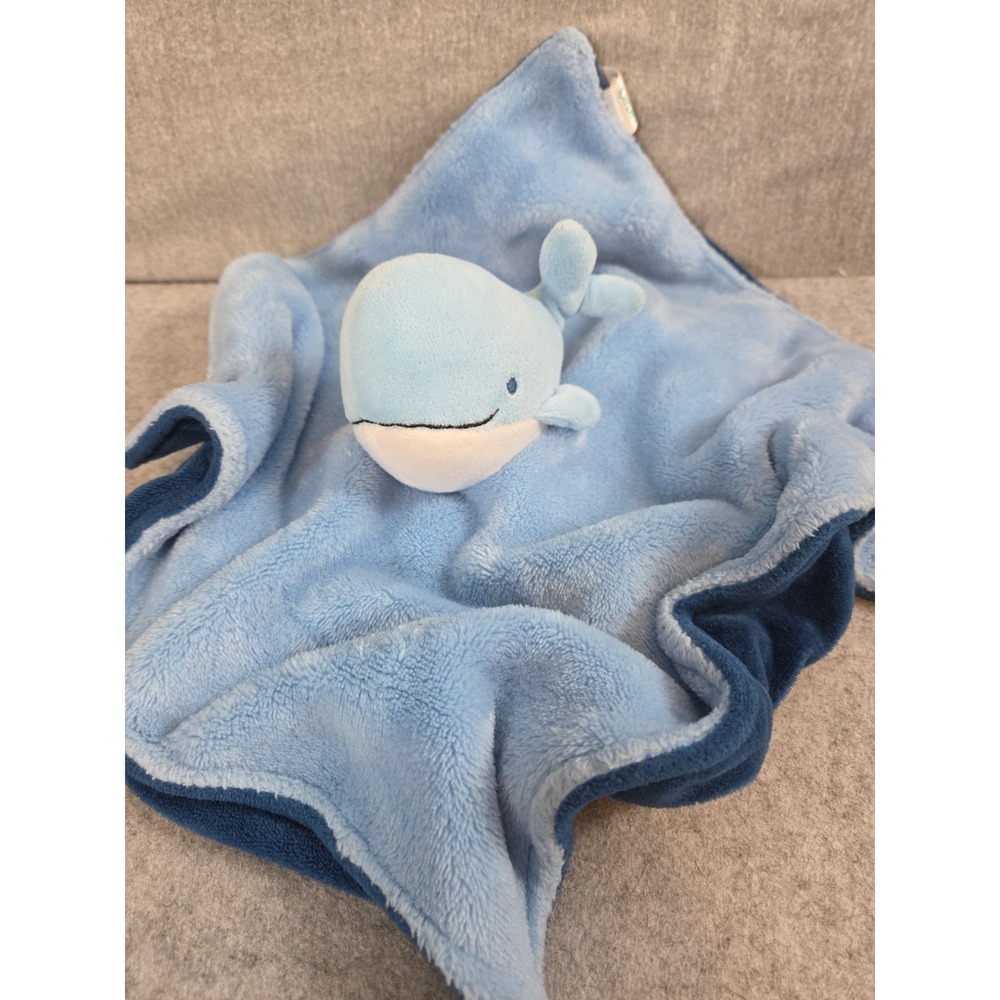 Carters Just One You Plush BLUE WHALE Security Blanket Lovey Toy Target